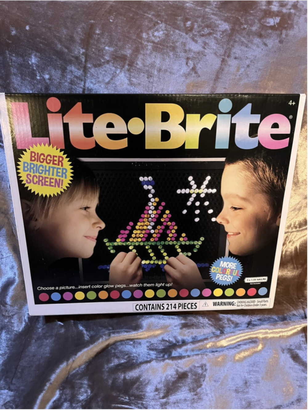 Lite Brite - Bigger Brighter Screen NEW BUT OPEN BOX ON ONE SIDE , SEE PICS